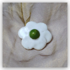 Kwiatek biało-zielony